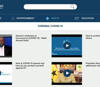 BLUETOWN distributes Covid-19 Awareness Videos on Local Cloud in Ghana